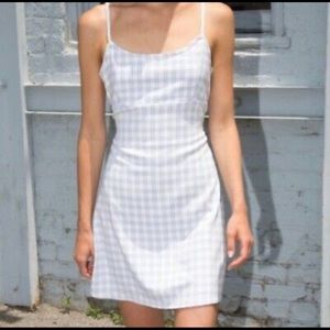brandy melville colleen dress (blue/white)
